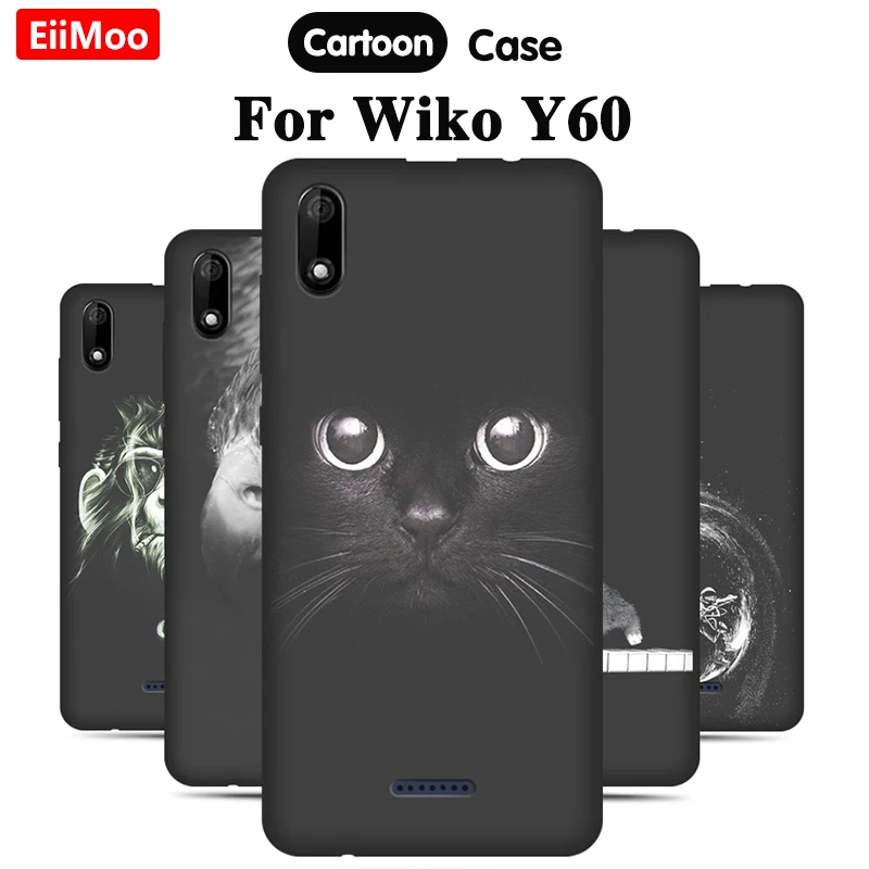 EiiMoo Cartoom Phone Case For Wiko Y60 Silicone Soft Cover Cute Patterned Coque Y 60 | Мобильные телефоны и аксессуары