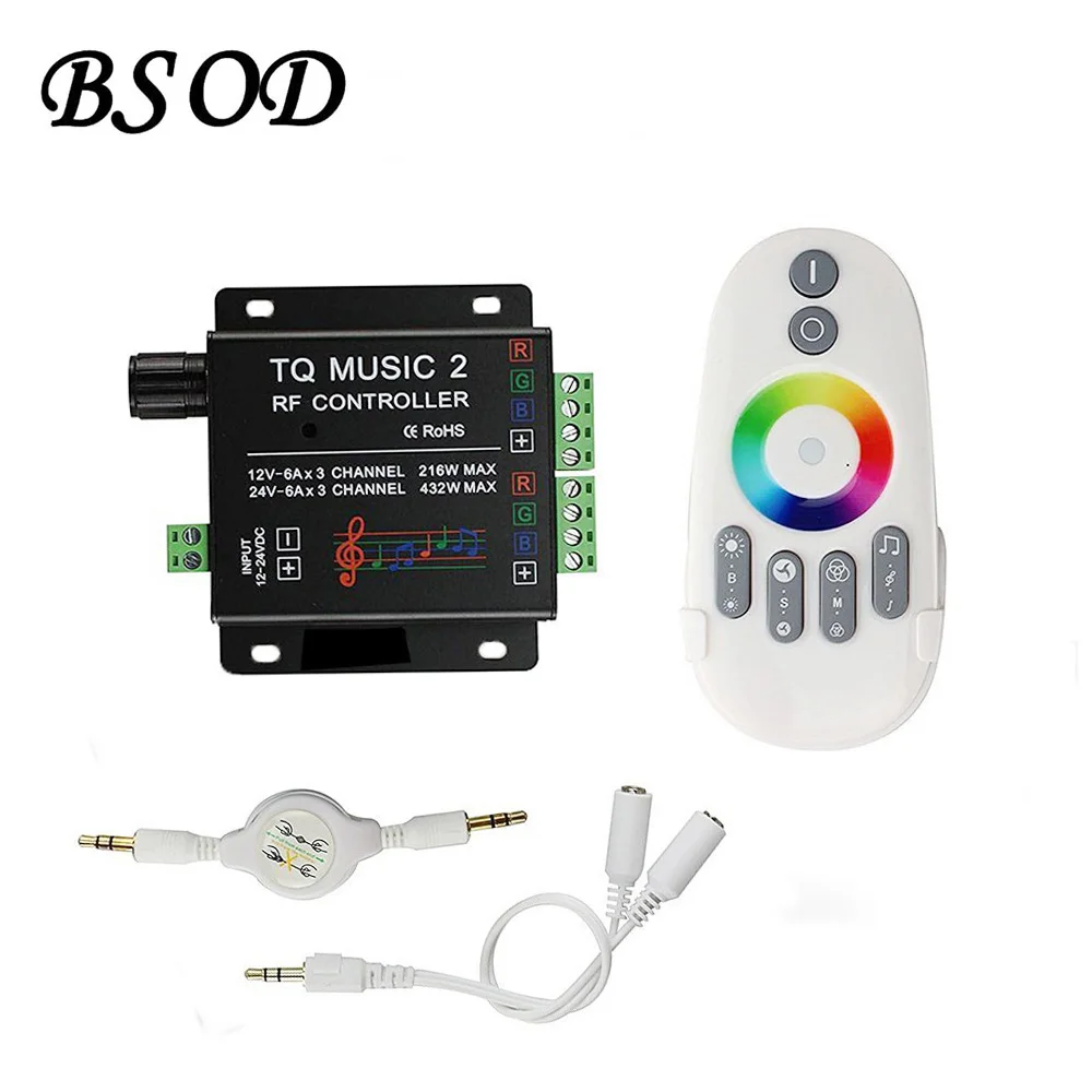 BSOD LED TQ Music 2 Controller RF with an Remote Control Color Input