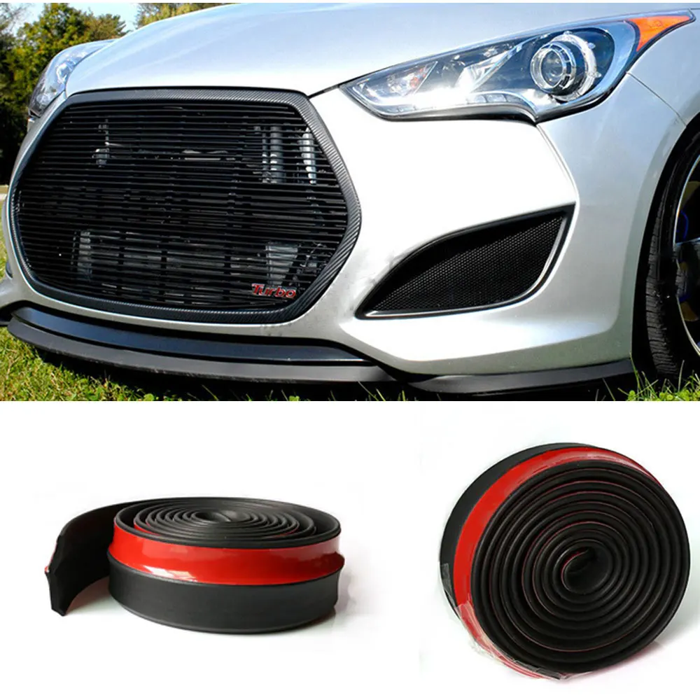 JDM Decals Protection Car Front Bumper Rubber Strip Self adhesive For