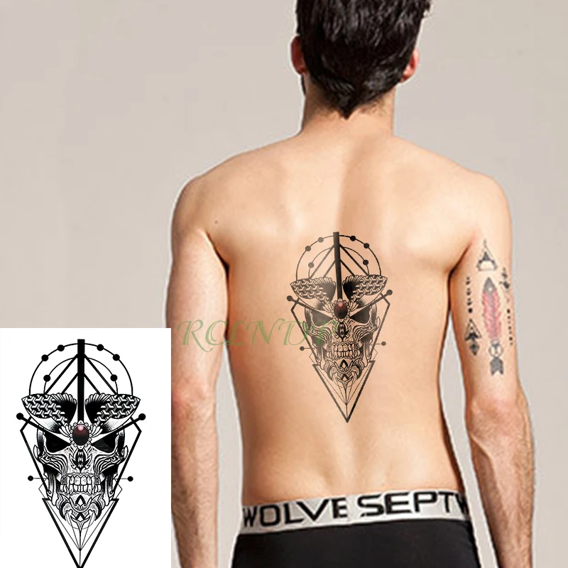 Waterproof Temporary Tattoo Sticker feather insect star arrow triangle fake tatto flash tatoo big tattoos for kid women men kid
