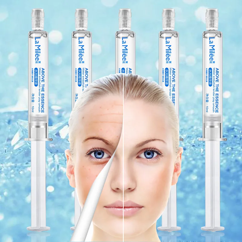 

5pcs Hyaluronic Acid Serum Moisturizing Facial Essence Face Skin Care Nourishing Repairing Whitening Cream Ageless Beauty