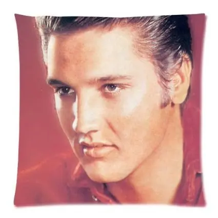 Free Shipping 40x40cm Cotton pillow Cover Hot Sale Elvis Presley Vintage Throw Pillow Case (twin sides) | Дом и сад