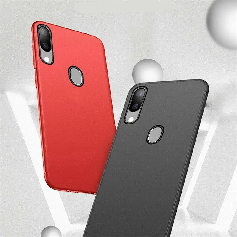 Для samsung Galaxy A70 A80 A50 A40 A10 M30 M10 M20 ультратонкий с матовой поверхностью Мягкий Силиконовый ТПУ, конфетный Цвет задний бампер чехол