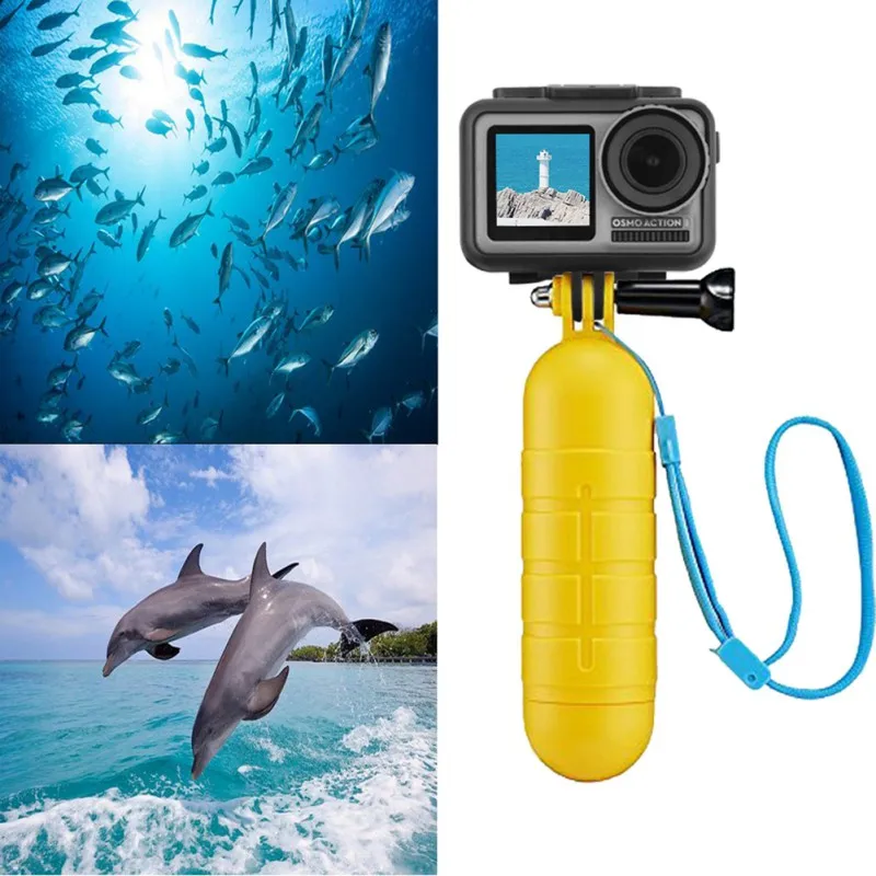 

Waterproof Bobber Floating Non-slip Hand Bar Selfie Grip For DJI OSMO ACTION Hand Grip For Action Camera