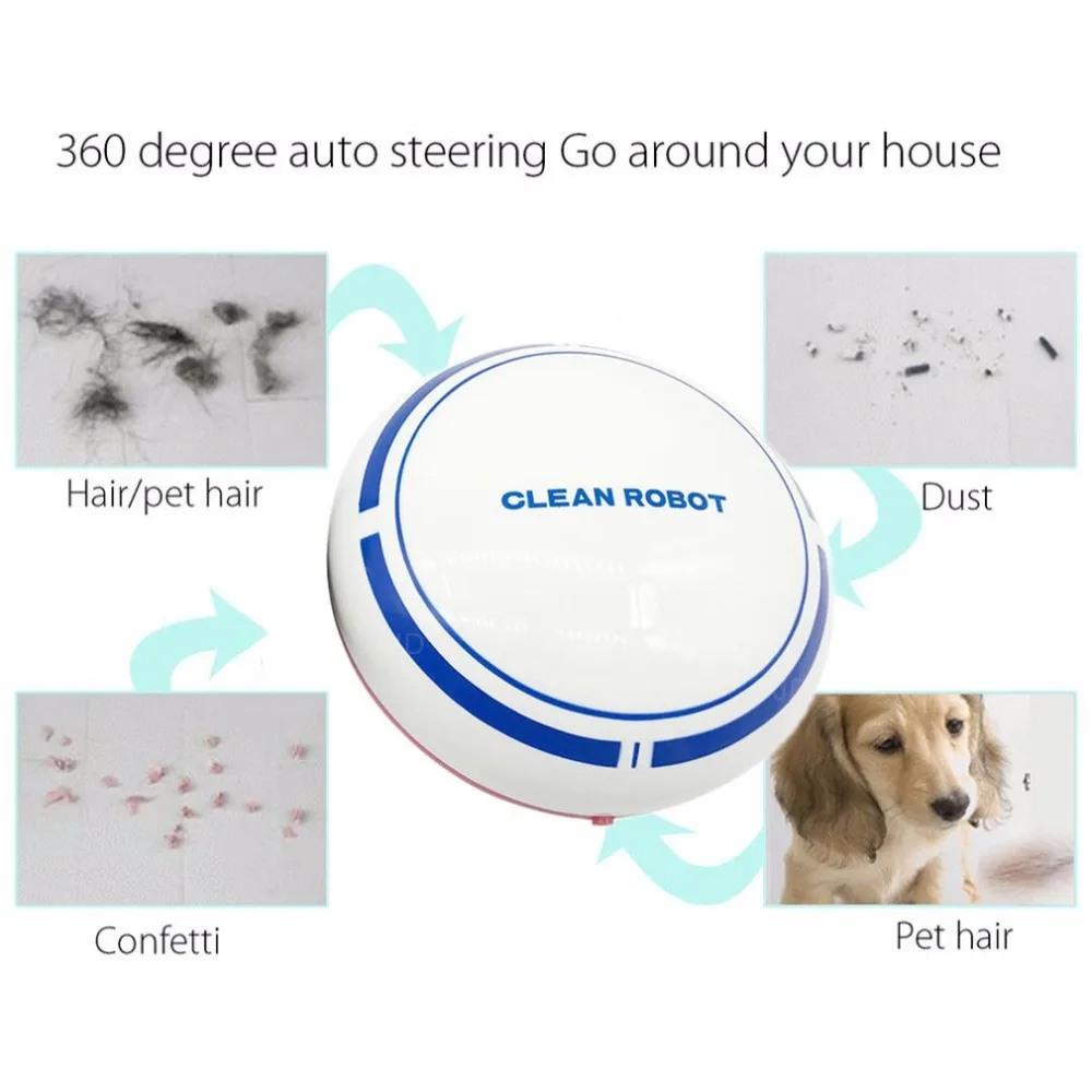 

Home Auto Cleaner Robot Microfiber Smart Robotic Mop Floor Corners Dust Cleaner Sweeper Vacuum Cleaner