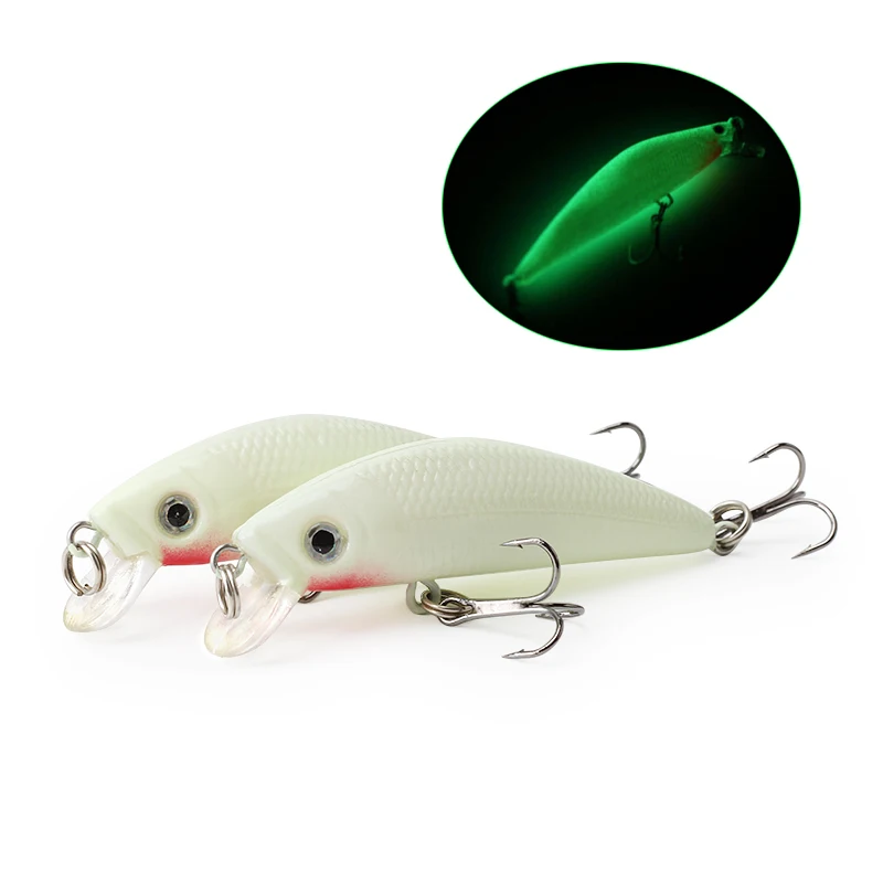 Buy 2PCS/LOT Minnow Lure 7cm/8g Luminous Night Fishing