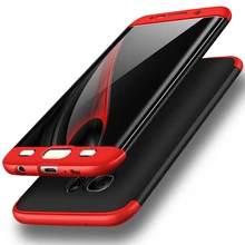 

BobSdrun Case for Samsung Galaxy S7 S6 Edge Case 360 Protection Slim Armor Matte Hard Cover for Samsung S6 Edge Fundas Coque