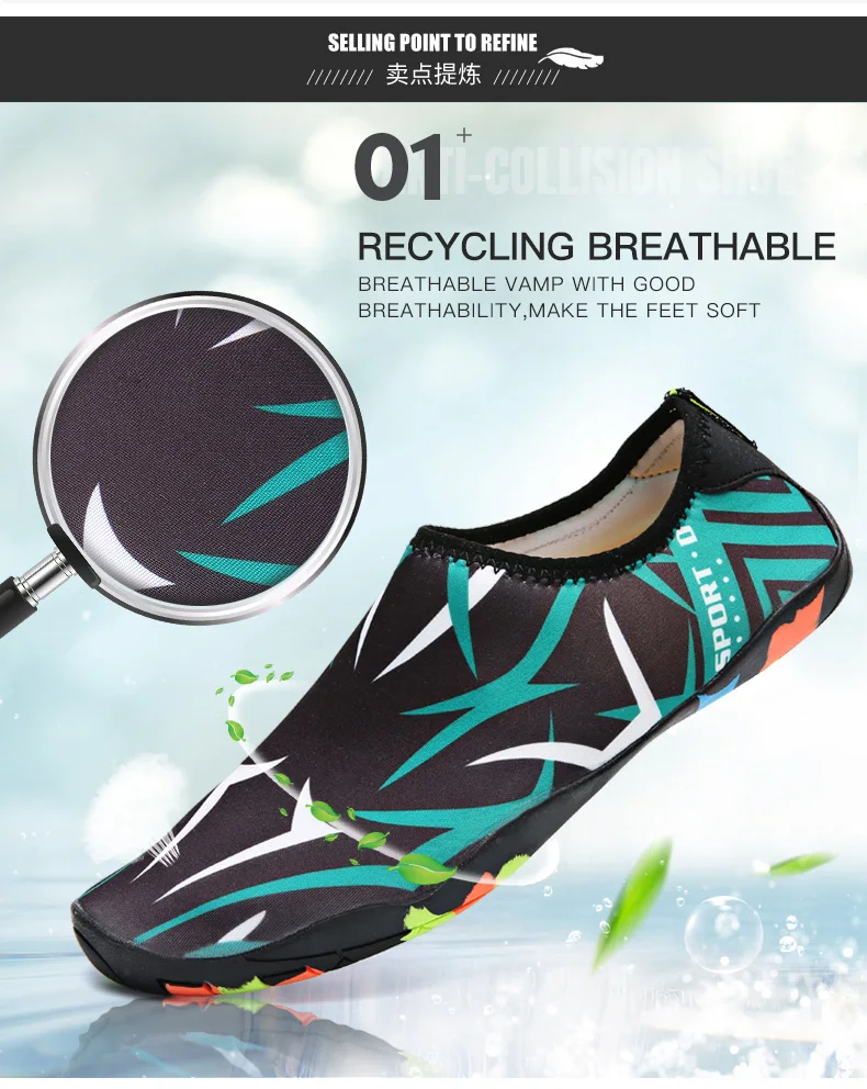 Clorts Summer Water Shoes Men Beach Sandals Upstream Aqua Shoes for Women (9)