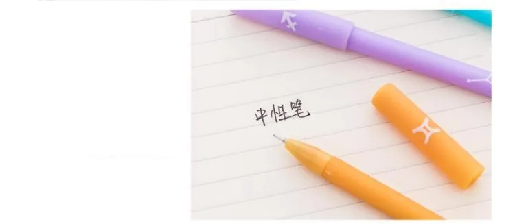 2 шт 0,5 мм креативная гелевая ручка конфетного цвета 12 Созвездие серии шаблон Ручка канцелярия для учеников школьные офисные принадлежности