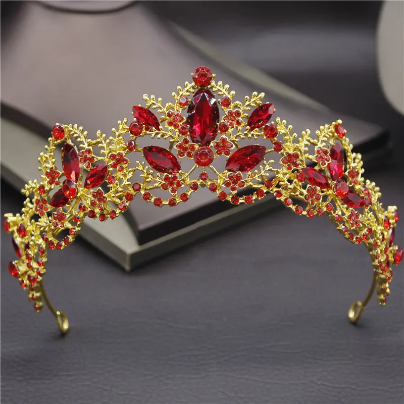 

Diverse Silver Gold AB Crystal Crowns Bridal tiara Fashion Queen For Wedding Crown Headpiece Wedding Hair Jewelry Accessories