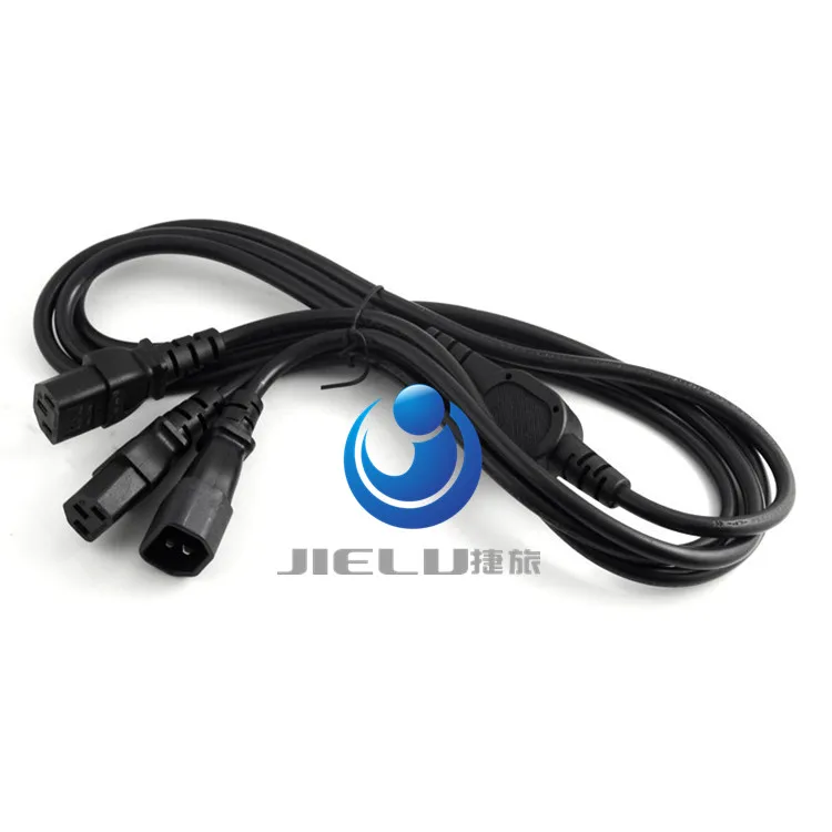 1 шт. IEC 320 C14 штекер для 2XC13 Женский Y Тип сплиттер шнур питания, C14 до 2 x C13 кабель адаптера питания, 250 В/10A