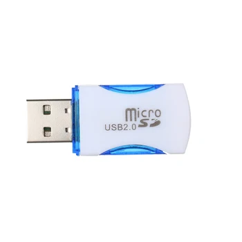 

TF(Micro SD) Card Reader With USB Cover USB 2.0 Mini Portable Card Reader Computer Office Supplies