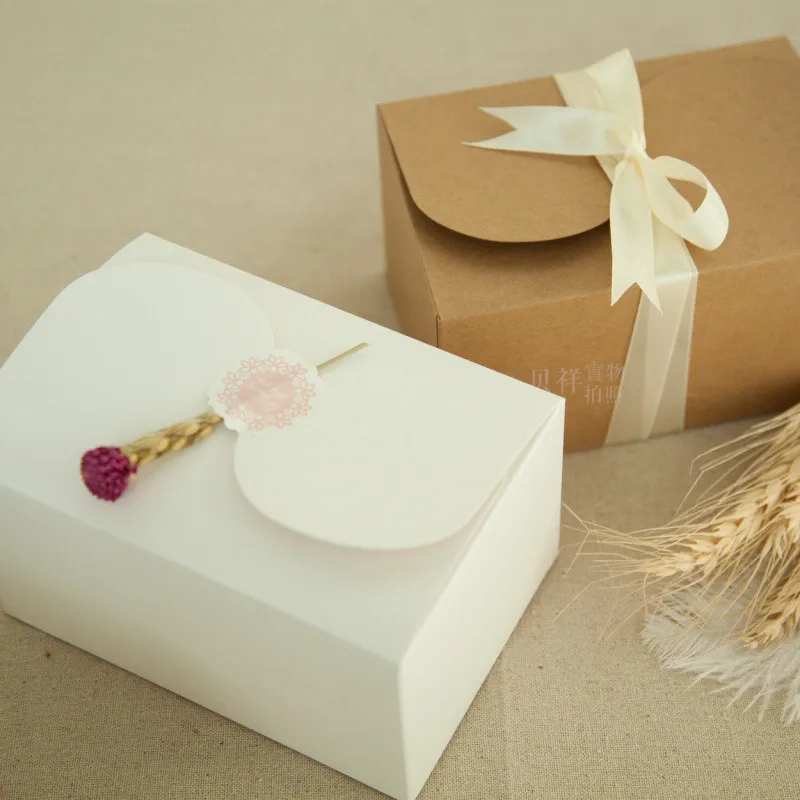 Natural Kraft Paper Cake Box,Party Gift Packing Box,Cookie ...