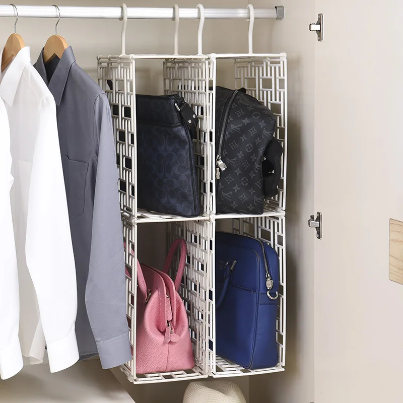 Removable Bag Receive Artifact Closet Hanging Rack Sorting Removable Bag Receive Artifact Closet Hanging Rack Sorting Basket Multilayer Plastic Storage Shelf In Holders Racks From Home