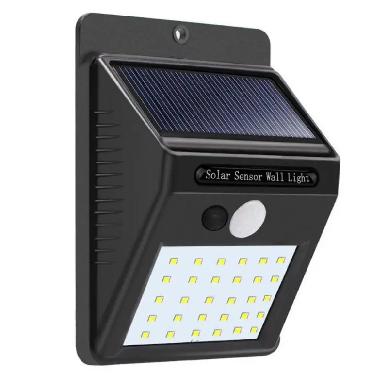 Rechargeable Solar Light 25LED 30 LED Waterproof PIR Motion Sensor Security Wall Light Outdoor Emergency Solar Wall Lamp