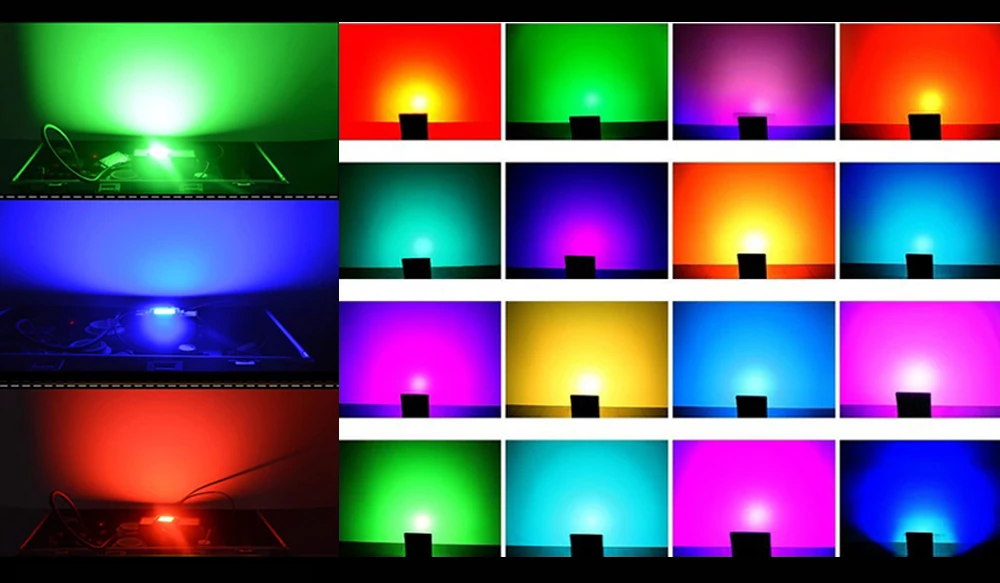 10 Вт 20 30 50 100 высокомощный SMD светодиодный светильник RGB УФ COB лампа сделай сам