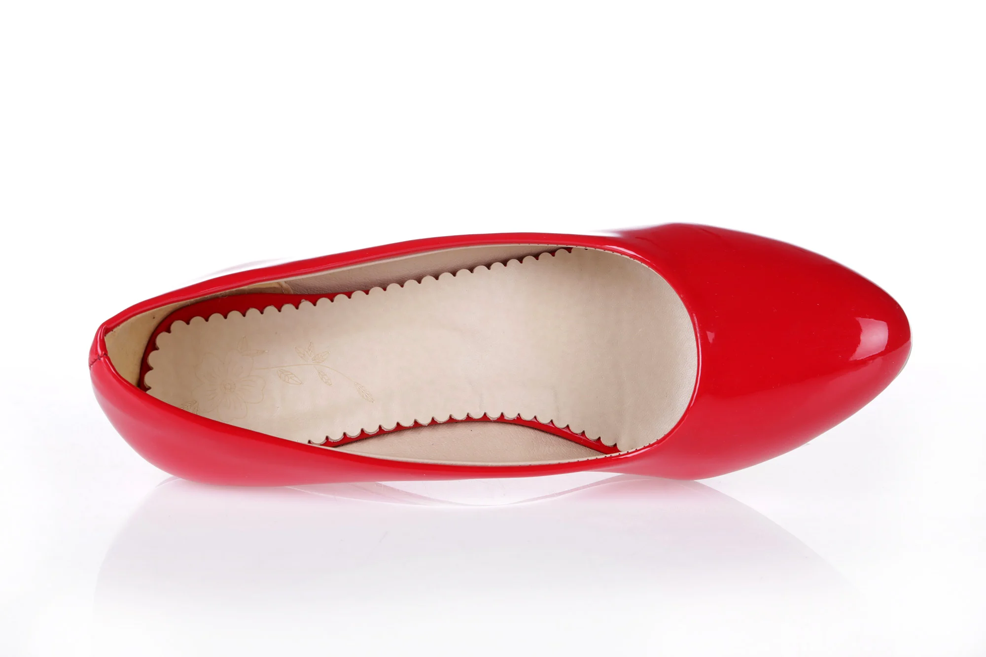 Большие размеры 48; повседневная женская обувь на танкетке; модные классические туфли-лодочки на низком каблуке; цвет красный, белый; вечерние офисные туфли для свадьбы