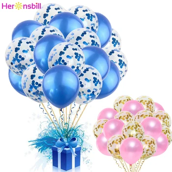 

20pcs 12inch Mixed Confetti Balloons Baby Shower Party Decoration Boy Girl Kids Birthday Bachelorette Wedding Table Supplies