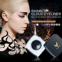 12 шт. водонепроницаемый Радужный облако подводка для глаз крем для макияжа 12 цветов Тени для бровей крем Многофункциональный подводка для глаз