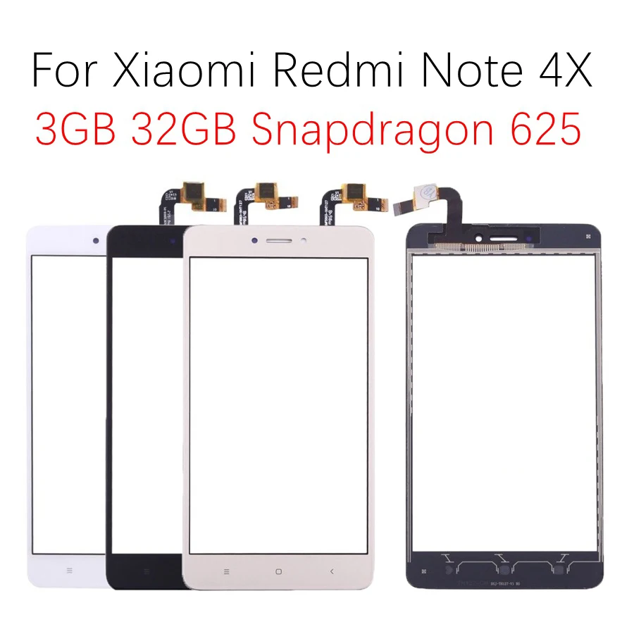 Для Xiaomi Redmi Note 4 сенсорный экран дигитайзер Передняя стеклянная панель Note4 Pro 4X сенсорный экран для Xiaomi Redmi Note 4 сенсорный экран