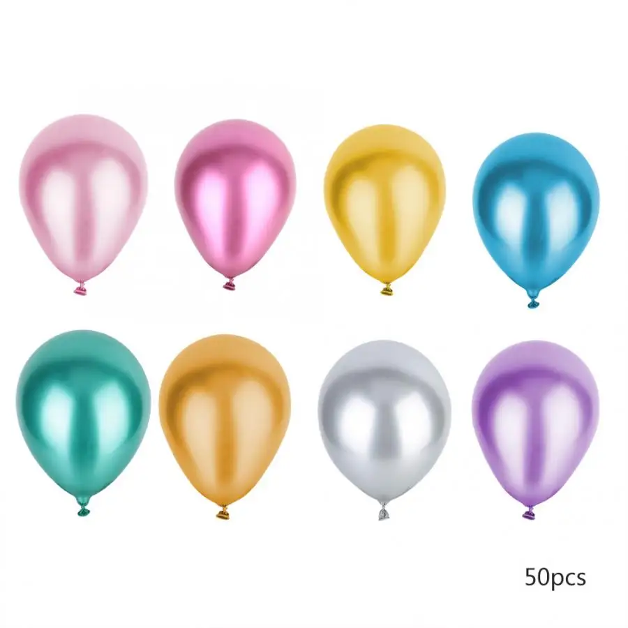 25-100 New Metallic Latex Balloons Helium LARGE High Quality Wedding Pearlised