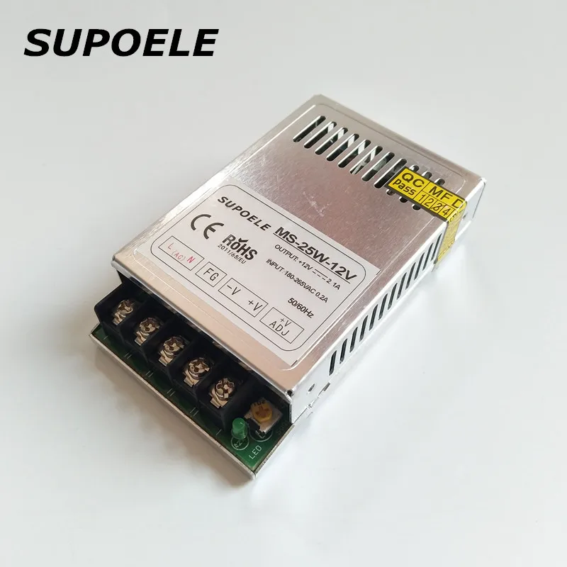 

CE RoHS Approval 2 Years Warranty AC 180-265V To DC 5V 12V 24V Single Output Mini Size LED Transformer Switching Power Supply