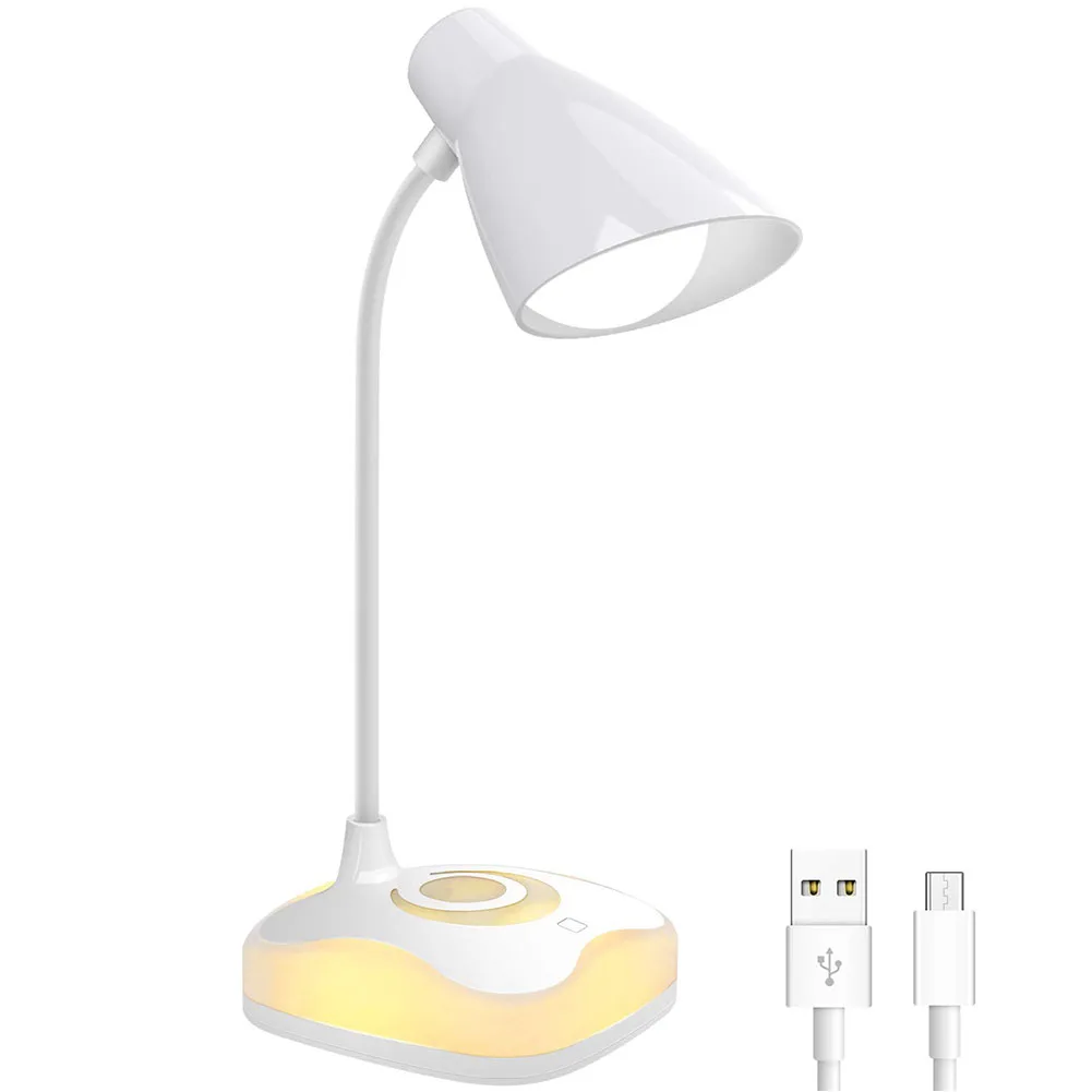 

Bedside Reading Light Table Desk Lamp Bedroom Portable USB Rechargeable LED Bulb Folding Study Learning Energy Saving