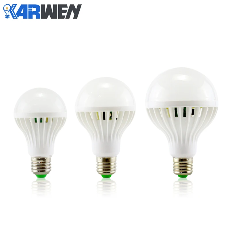 

KARWEN Sound Motion Sensor LED Bulb E27 3W 5W 7W 9W 12W White 220V SMD5730 Detection Lampada LED PIR Motion Induction