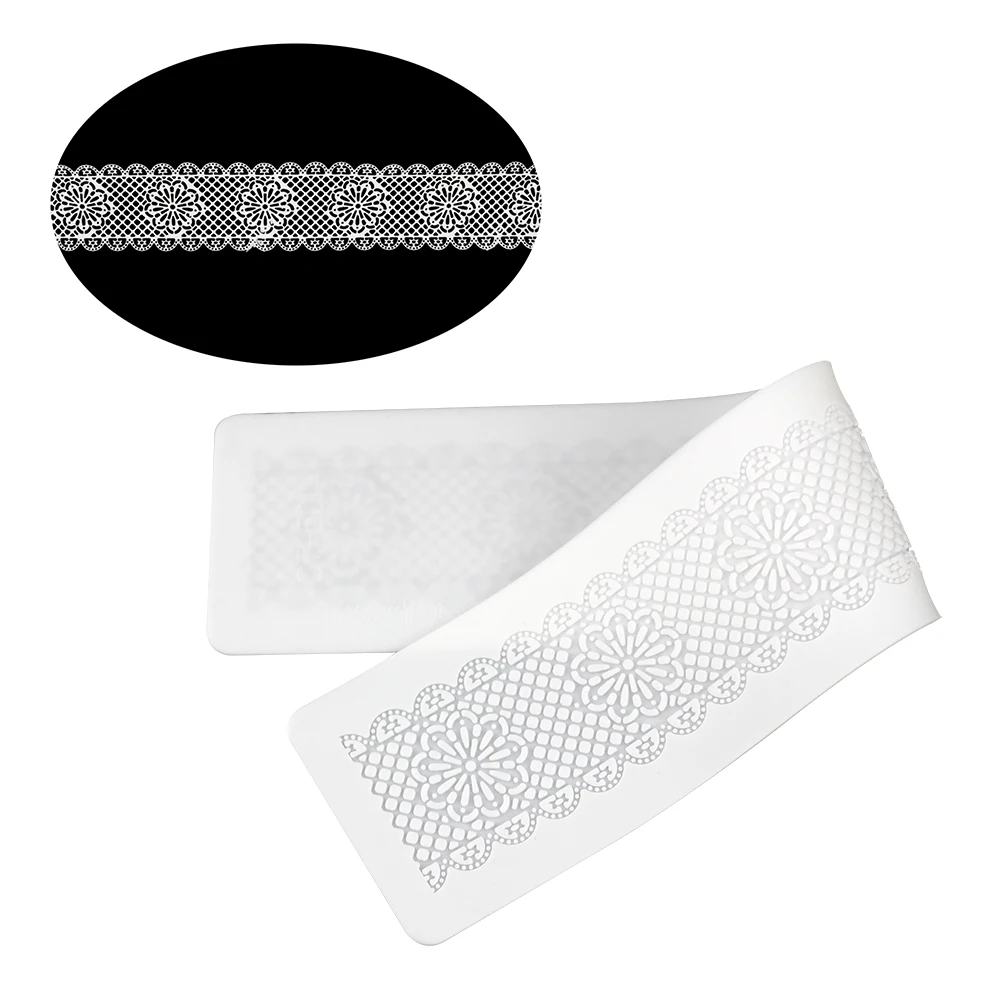 

Silicone Lace Mat Wedding cake design decorating tool Silicone Mold fondant Embossing Mat mould baking tool Kitchen accessories