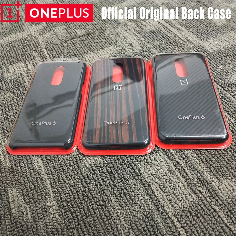 Kopen 100% Originele Oneplus 6 Case Offici euml;le Zandsteen Karbon Nylon Hout Oneplus 6 Achterkant Een Plus 6 Case Oneplus 6 case Capa Coque