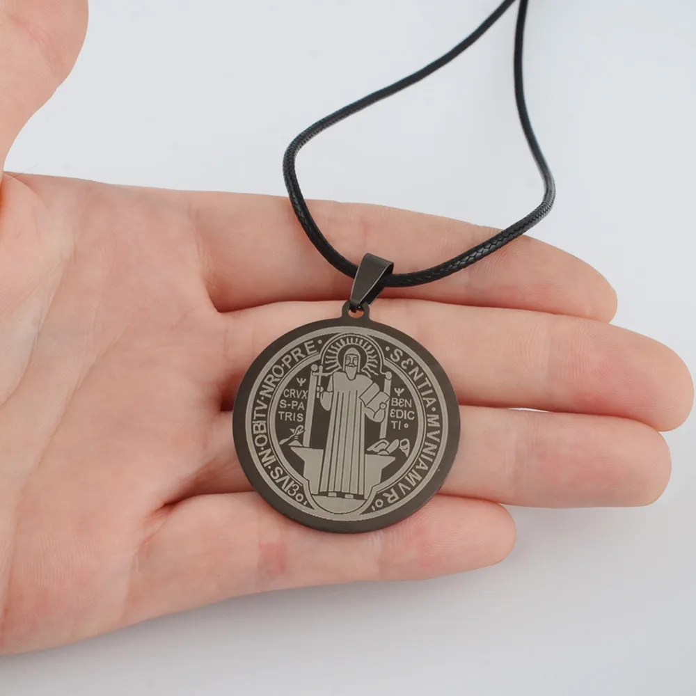 Римский патрон аннийо религиозная медаль Saint Benedict ожерелье для женщин badge VRSNSMV