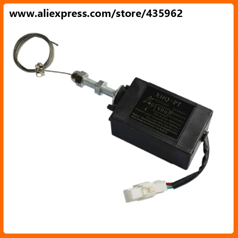 

XHQ-PT 24V power in pull type Diesel engine parts stop solenoid for generator set high quality genset spare part
