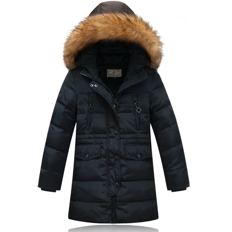 girls black winter coat