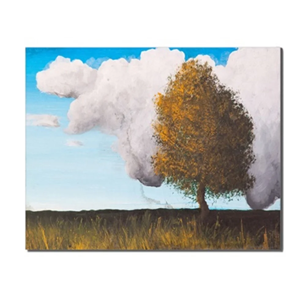 

Abstract Clouds Tree Simple Fashion Scene Frameless Canvas Prints Wall Oil Painting Posters Kids Room Unique Gift For Home Decor