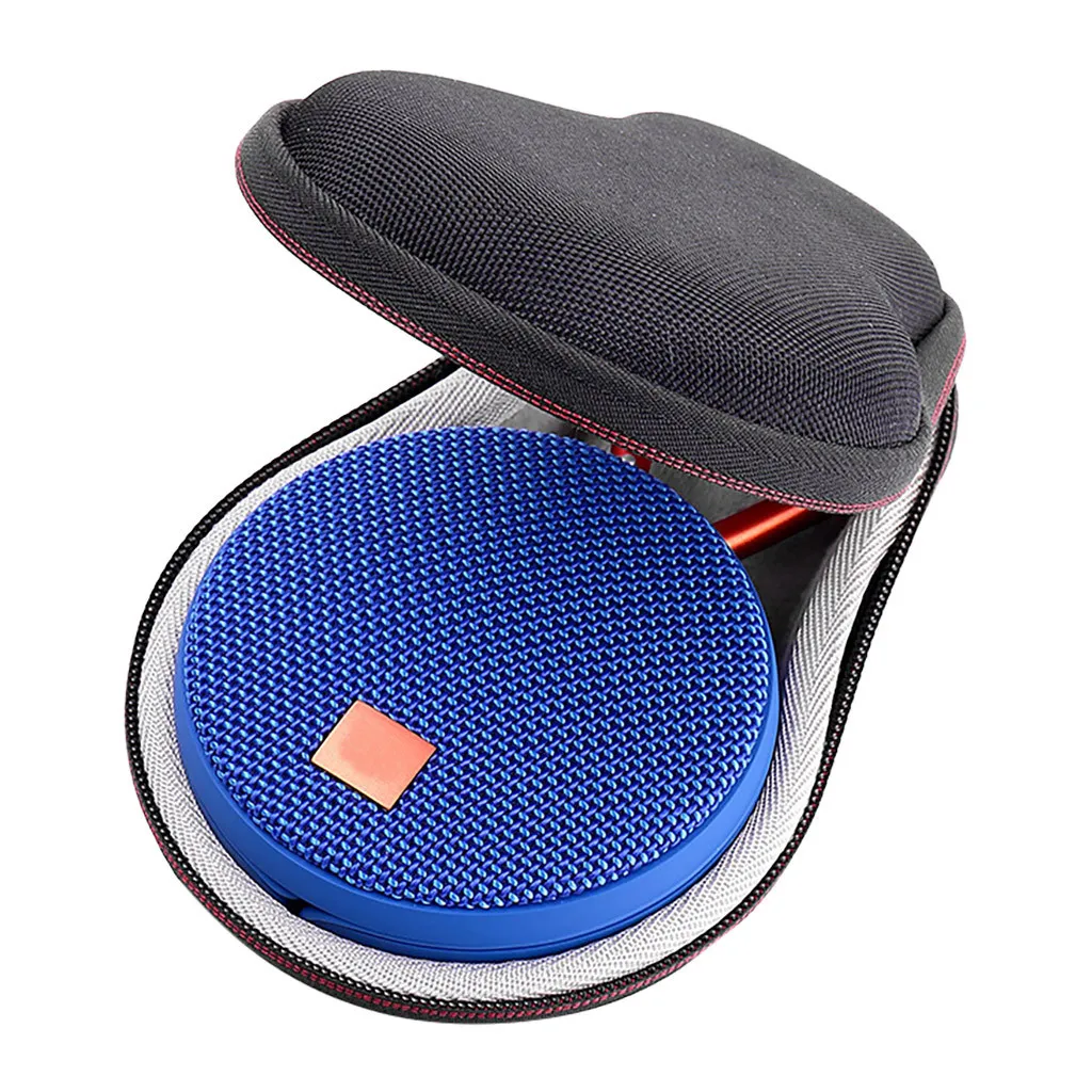 

EPULA Portable Hard Travel Carrying Black Zipper Bag Storage Case Cover For JBL Clip 2 3 Bluetooth Speaker Outdoor 160x110x45mm