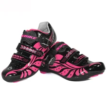 Ультралегкий, дорожный велосипед обувь женская соревнование упражнения Велосипеды туфли велосипедные педали велосипедные кроссовки из дышащего материала; большие размеры 35-39