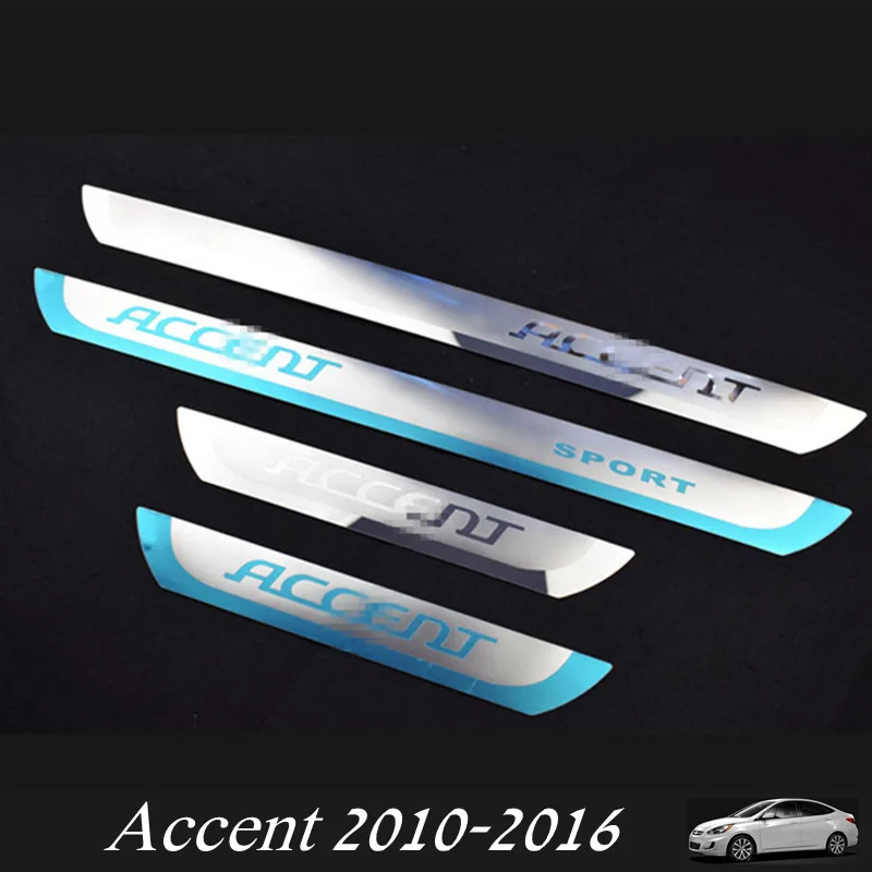 

Auto Door Sills For Accent 2010-2016 Door Sills Scuff Plate fit for Hyundai ACCENT 2017 Hatchback Sedan