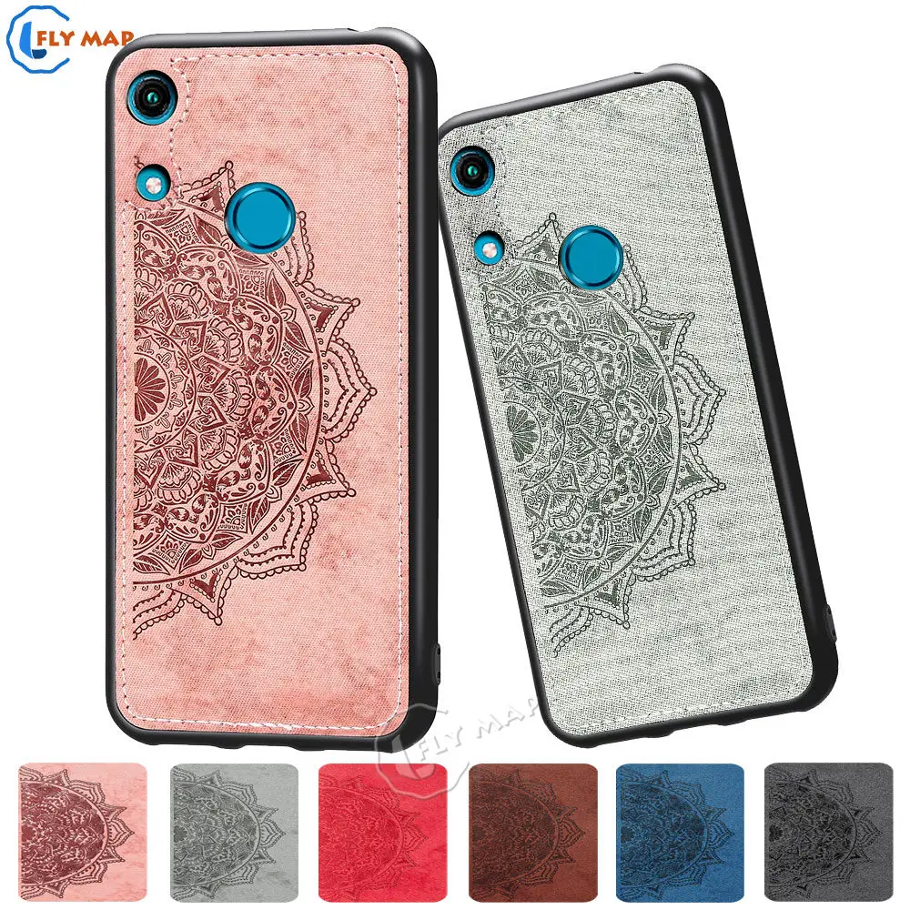 Fabric Canvas Silicon Phone Case for Huawei Honor 8A A8 JAT L29 LX3 LX1 JAT-L29 JAT-LX3 JAT-LX1 Cloth Texture Protective Cover |
