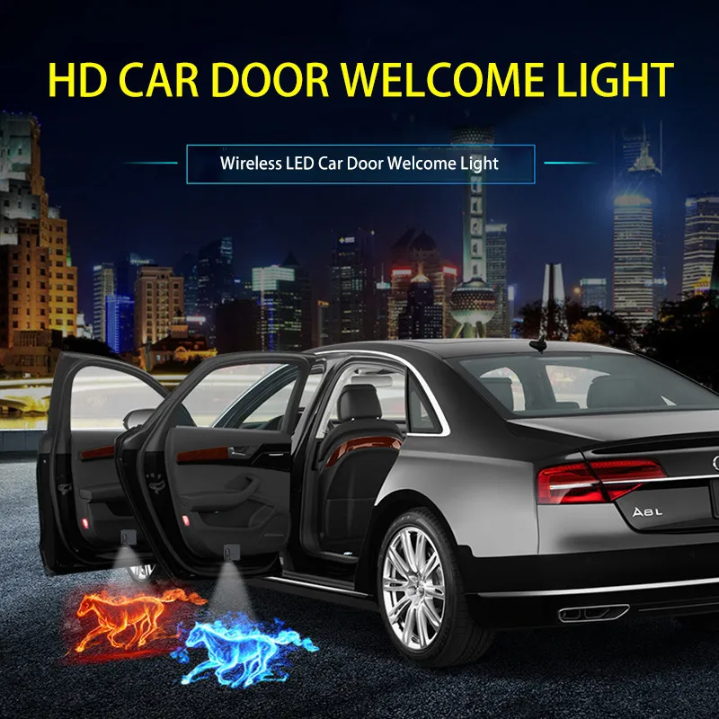 1PCS Wireless LED Car Door Welcome Laser Projector Logo Ghost Shadow Light for Nissan Ford BMW Toyota Mercedes Mazda Audi Lexus (12)