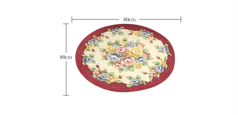 Розовый цветочный принт, круглый коврик для ванной комнаты диаметром 80 см, нескользящий коврик для ванной комнаты, коврик для ванной комнаты, дешевый коврик для ванной