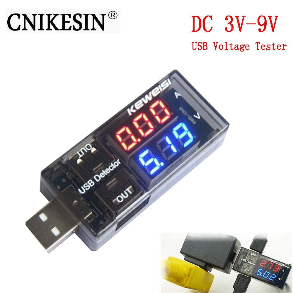 CNIKESIN USB Current and Voltage Tester USB Voltage and Current Meter