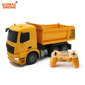 Rc excavator engineer model car Construction vehicle rc truck remote control trattore agricolo toy for boys Christmas gifts