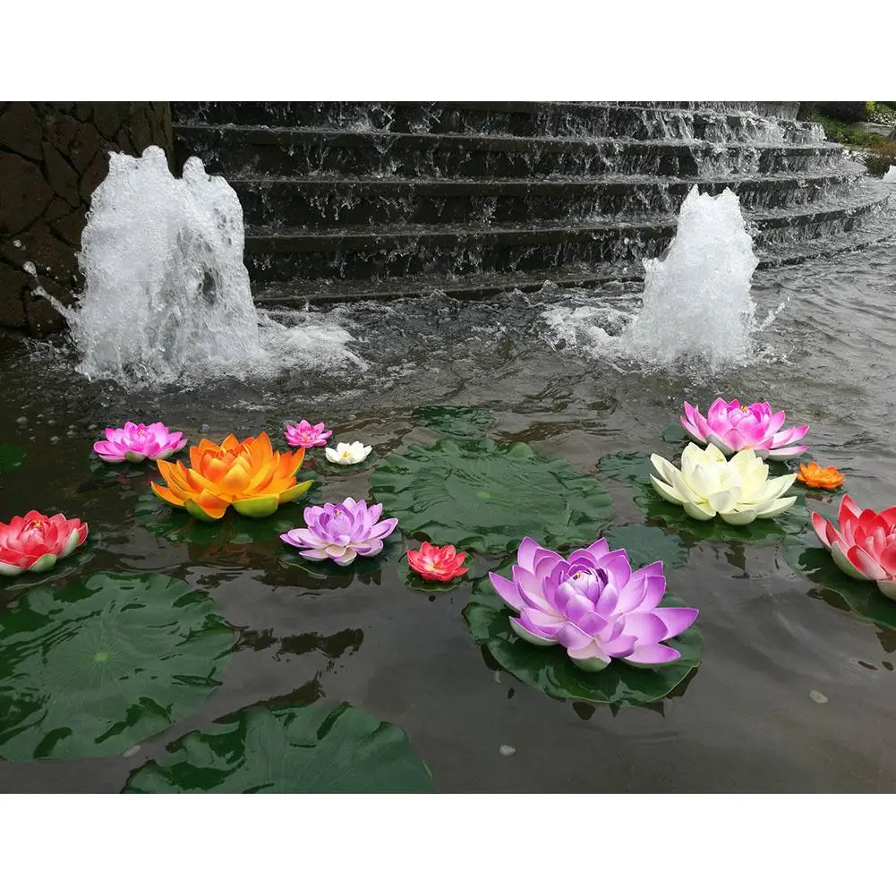 18 см Искусственный цветок лотоса свадебные вечерние украшения для дома сделай