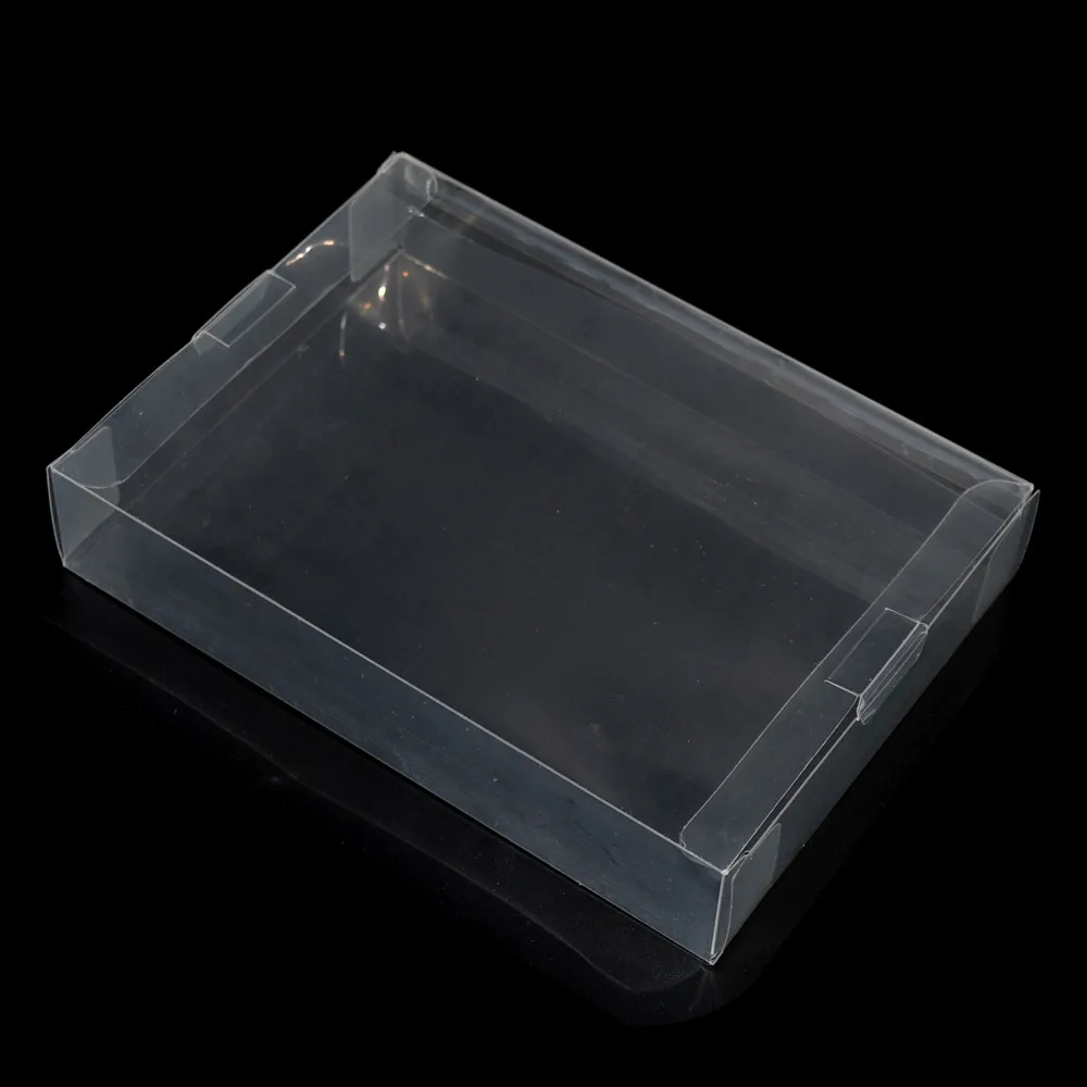 

Clear transparent Protector Case CIB games plastic PET Protection Box for SNES For N-6-4 game boxes