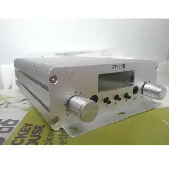 15W FM transmitter ST-15B stereo PLL FM radio & broadcast transmitter with Power supply 87MHz-108MHz-100khz,whosesales