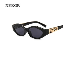XYKGR, кошачьи глаза, женские ретро солнцезащитные очки, мужские и женские, Лидирующий бренд, роскошные солнцезащитные очки, женские, черные, красные, леопардовые, UV400