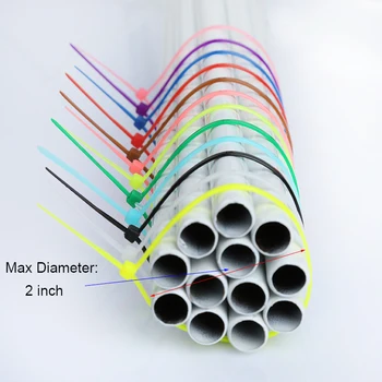 

200mm Self-locking Nylon Cable Ties 8inch 100pcs 12 color Plastic Zip Tie 18 lbs black wire binding wrap straps UL Certified