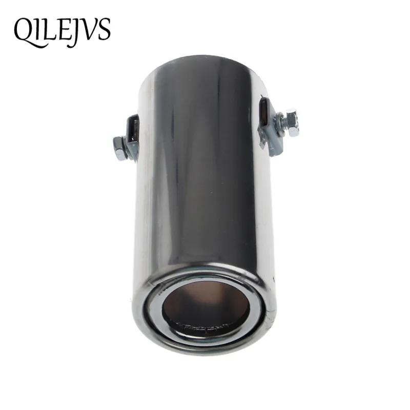 

Universal Stainless Steel Car Rear Round Exhaust Pipe Tail Throat Muffler Tip