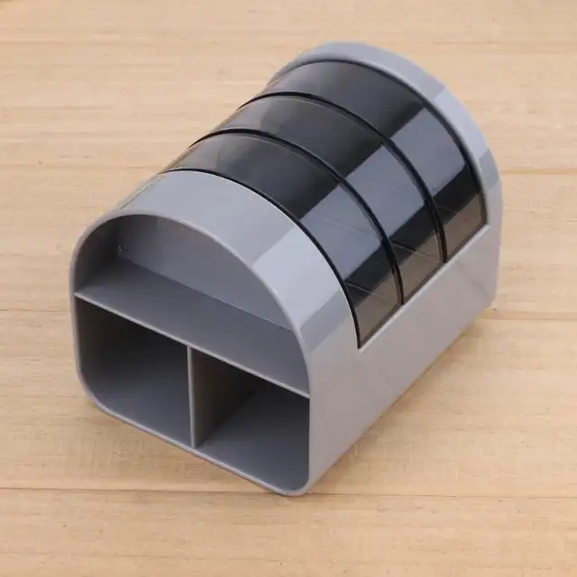Office Home Pen Holder Desk Organizer Stand Round Pencil Storage