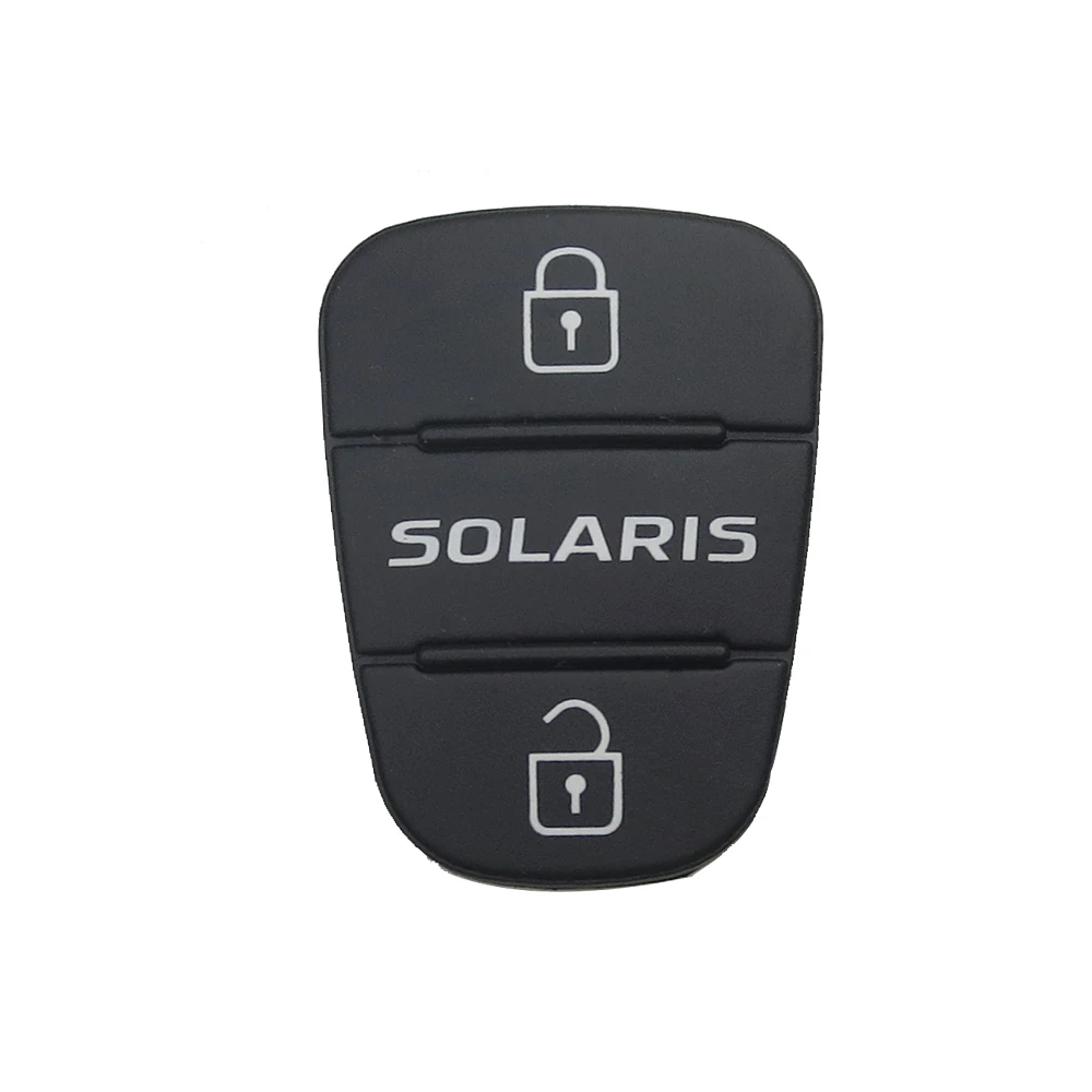 OkeyTech 3 кнопки откидной Складной Дистанционный Автомобильный ключ чехол резиновые накладки для hyundai Picanto Solaris RIO Sportage Elantra Kia Key - Название цвета: solaris